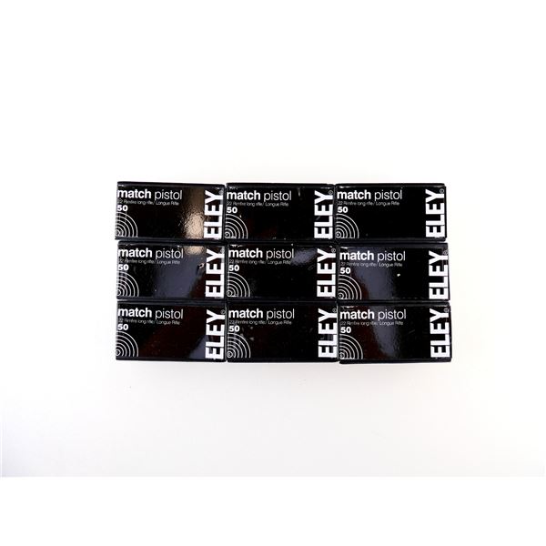 ELEY MATCH PISTOL .22 LR AMMO LOT