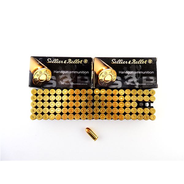 SELLIER & BELLOT .45 AUTO / .45 ACP AMMO AND NON-PRIMED BRASS CASES LOT