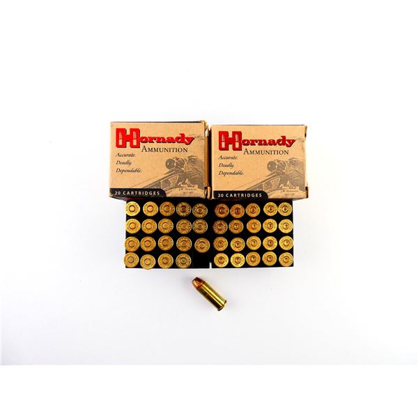 HORNADY .44 SPCL AMMO AND NON-PRIMED BRASS CASES LOT