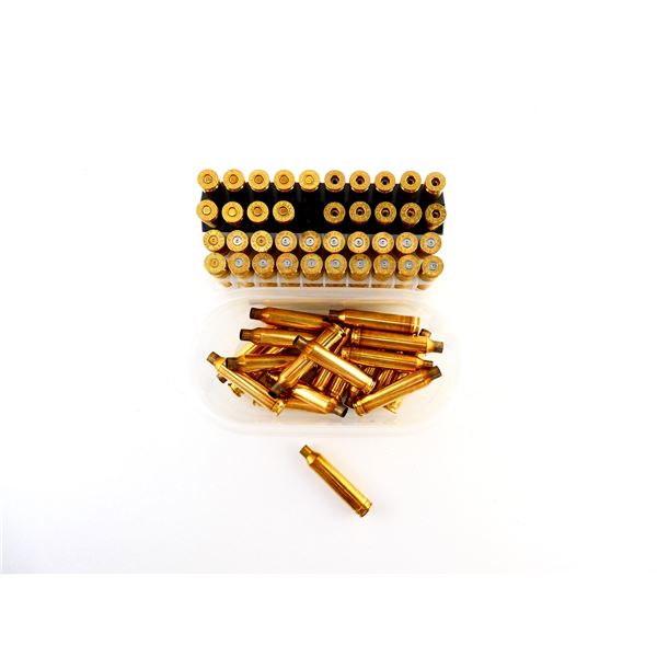 PRIMED AND NON-PRIMED ASSORTED 7MM REM MAG BRASS CASES LOT