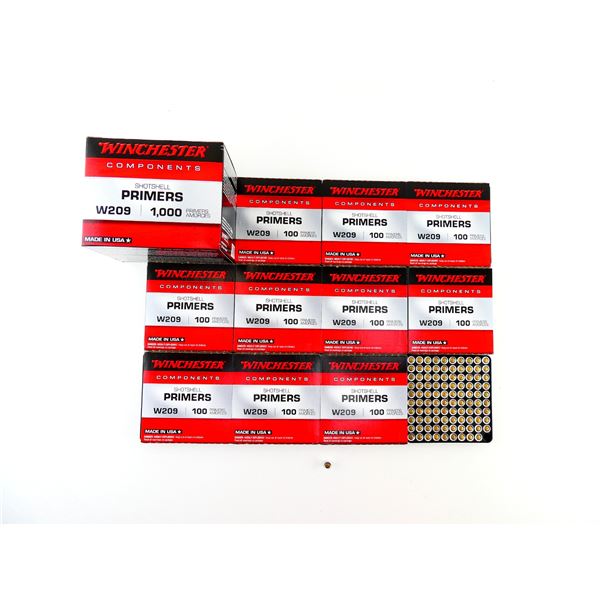 WINCHESTER NO. W209 SHOT SHELL PRIMERS LOT
