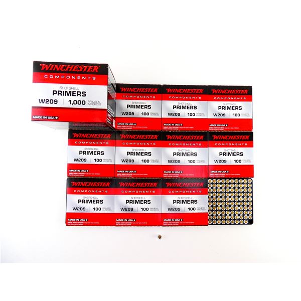 WINCHESTER NO. W209 SHOT SHELL PRIMERS LOT