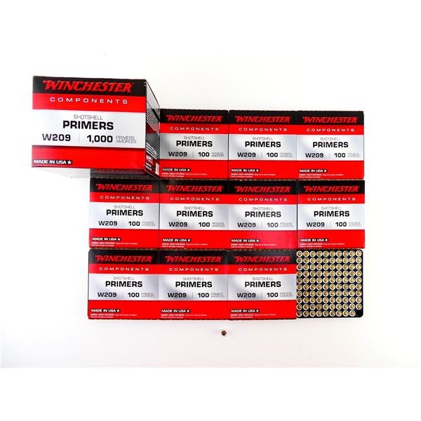 WINCHESTER NO. W209 SHOT SHELL PRIMERS LOT