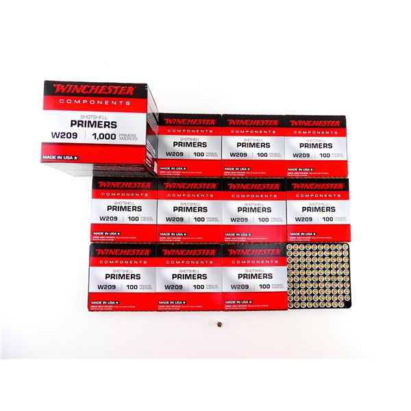 WINCHESTER NO. W209 SHOT SHELL PRIMERS LOT