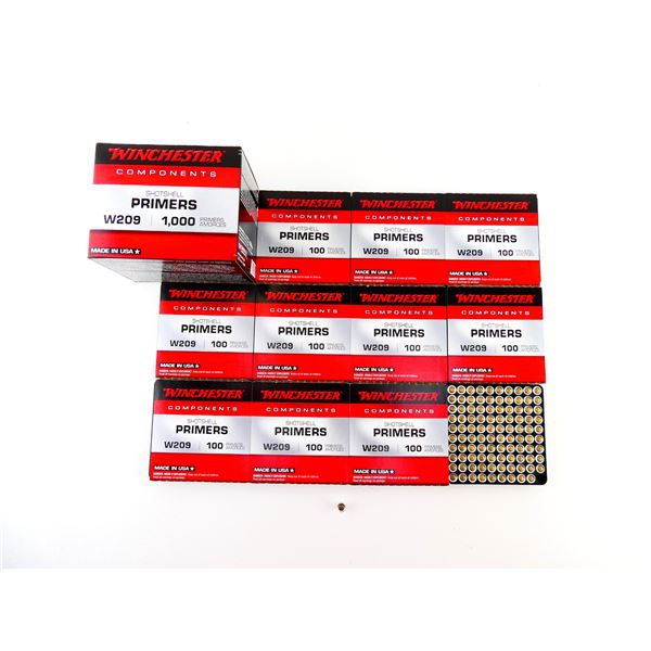 WINCHESTER NO. W209 SHOT SHELL PRIMERS LOT