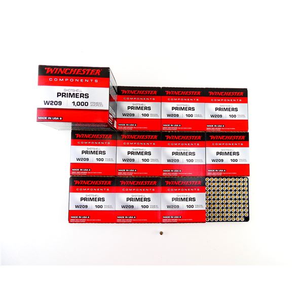 WINCHESTER NO. W209 SHOT SHELL PRIMERS LOT
