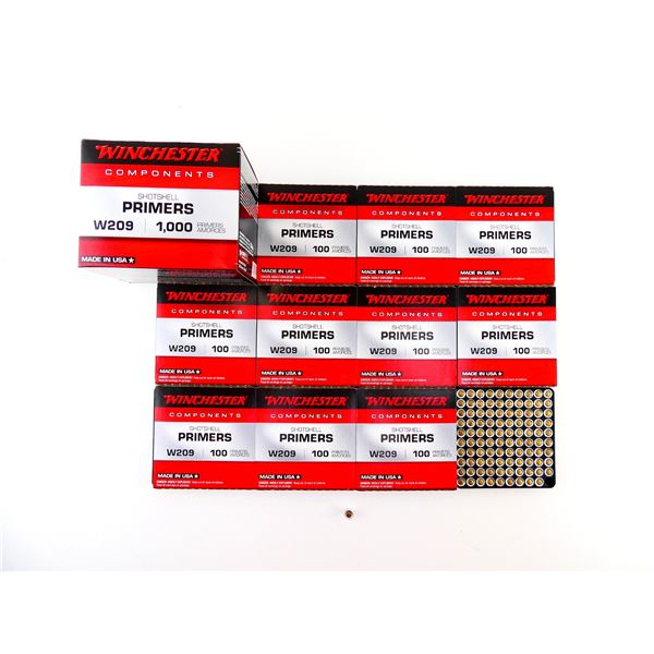 WINCHESTER NO. W209 SHOT SHELL PRIMERS LOT