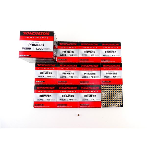 WINCHESTER NO. W209 SHOT SHELL PRIMERS LOT