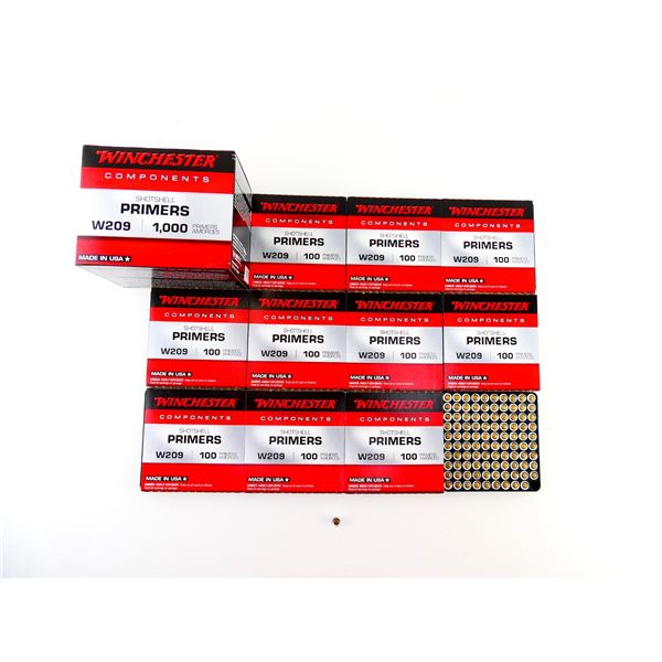 WINCHESTER NO. W209 SHOT SHELL PRIMERS LOT