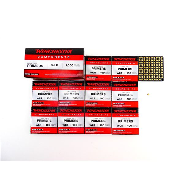 WINCHESTER NO. WLR LARGE RIFLE PRIMERS LOT