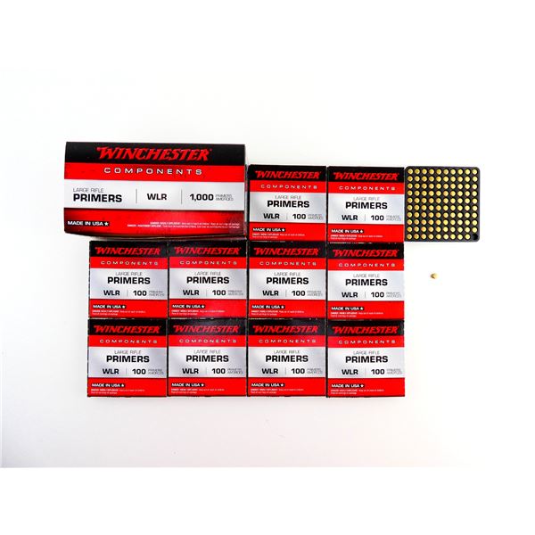 WINCHESTER NO. WLR LARGE RIFLE PRIMERS LOT