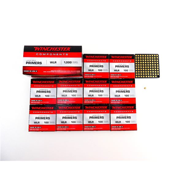 WINCHESTER NO. WLR LARGE RIFLE PRIMERS LOT