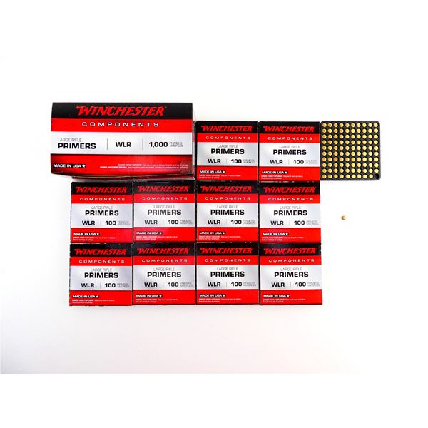 WINCHESTER NO. WLR LARGE RIFLE PRIMERS LOT