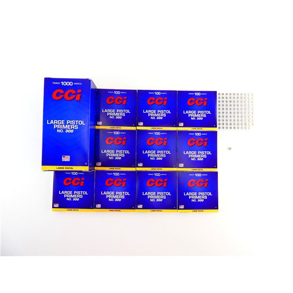 CCI NO. 300 LARGE PISTOL PRIMERS LOT