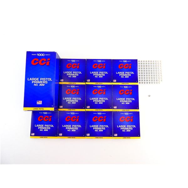 CCI NO. 300 LARGE PISTOL PRIMERS LOT