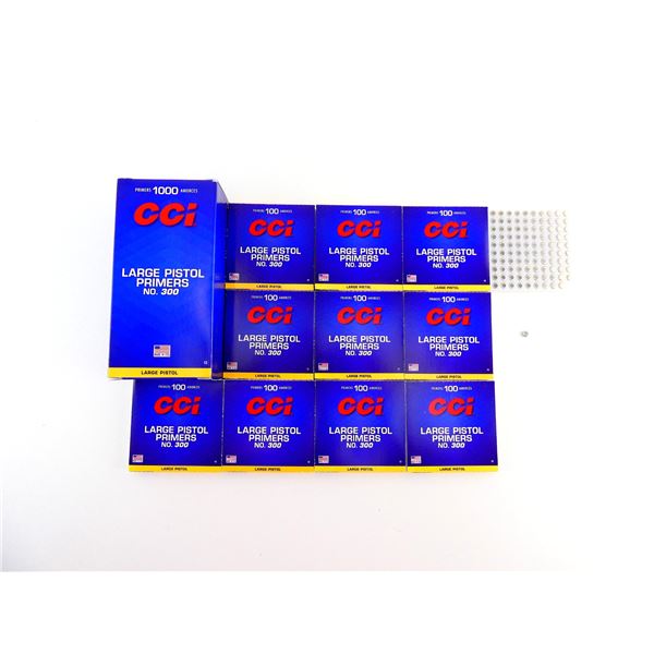 CCI NO. 300 LARGE PISTOL PRIMERS LOT