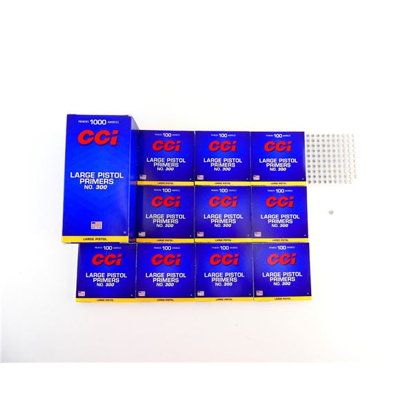 CCI NO. 300 LARGE PISTOL PRIMERS LOT