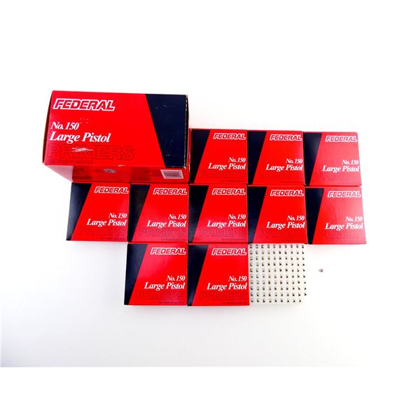 FEDERAL NO. 150 LARGE PISTOL PRIMERS LOT