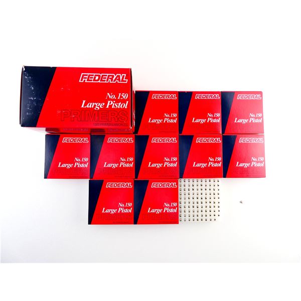 FEDERAL NO. 150 LARGE PISTOL PRIMERS LOT