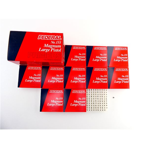 FEDERAL NO. 155 MAGNUM LARGE PISTOL PRIMERS LOT
