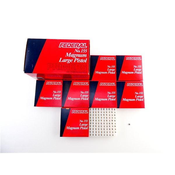 FEDERAL NO. 155 MAGNUM LARGE PISTOL PRIMERS LOT