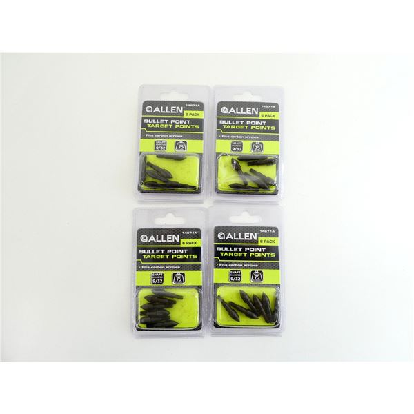 ALLEN BULLET POINT TARGET FIELD TIPS LOT