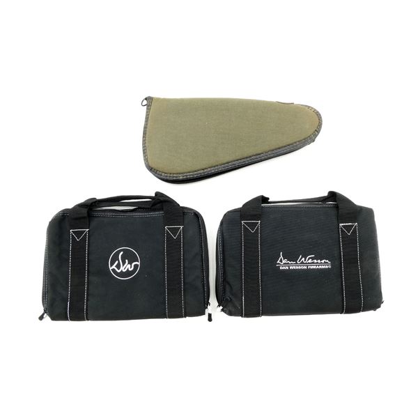 ASSORTED SOFT PADDED HAND GUN CASES LOT