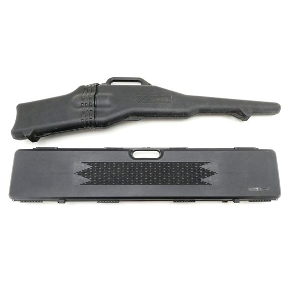 ASSORTED HARD PADDED RIFLE CASE AND KOPLIN GUN BOOT LOT