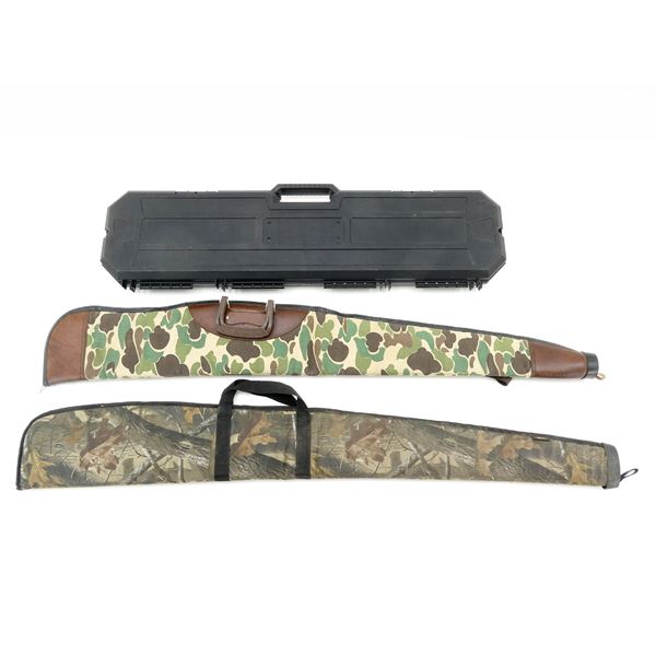 ASSORTED SOFT PADDED AND HARD PADDED RIFLE CASES LOT