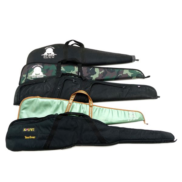 ASSORTED SOFT PADDED RIFLE CASES LOT