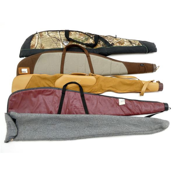 ASSORTED SOFT PADDED RIFLE CASES LOT