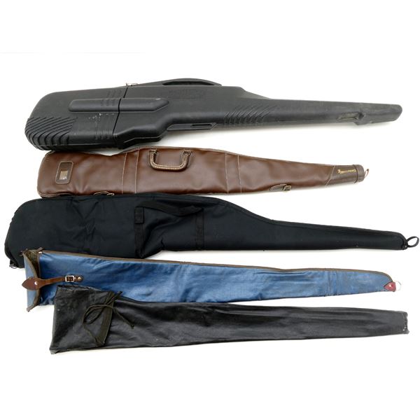 ASSORTED SOFT PADDED / NON-PADDED RIFLE CASES AND GUN BOOT LOT