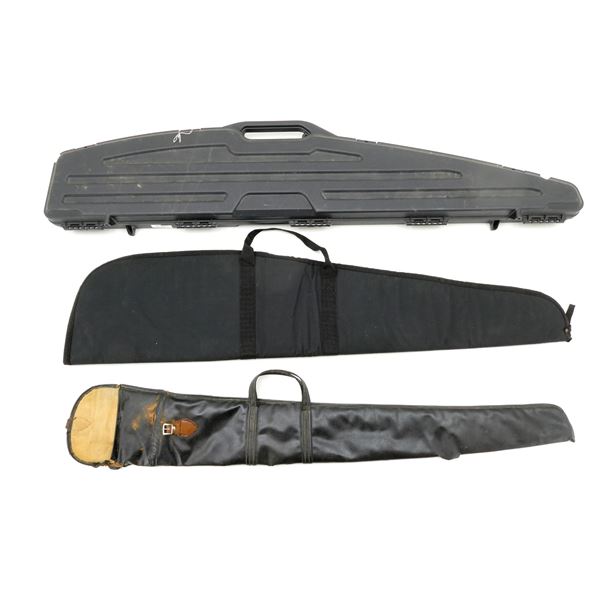 ASSORTED HARD PADDED AND SOFT PADDED RIFLE CASES LOT