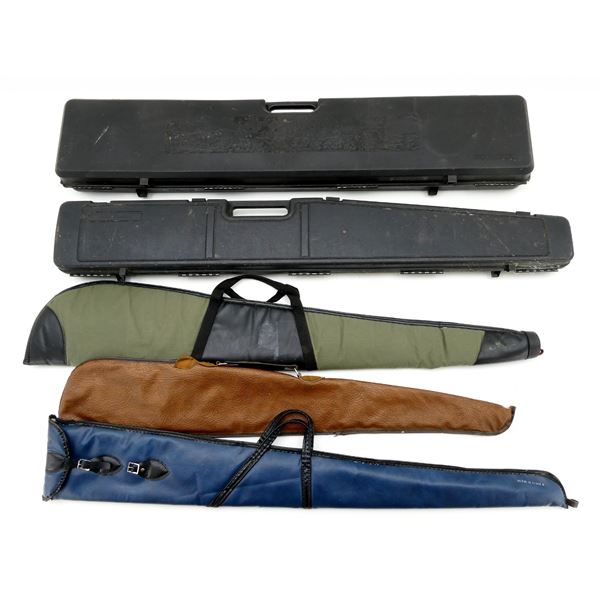 ASSORTED HARD PADDED AND SOFT PADDED RIFLE CASES LOT