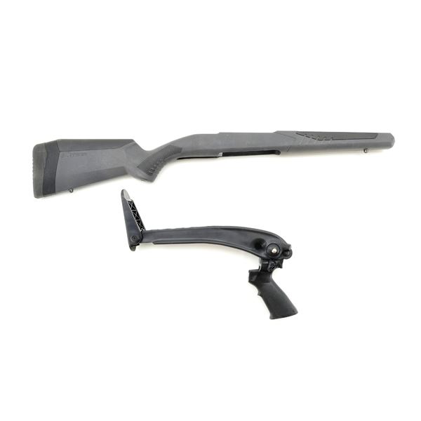 SAVAGE 220 LEFT HAND STOCK & ATI SHOTFORCE TOP-FOLDING SHOTGUN STOCK LOT