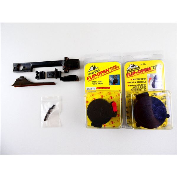 REMINGTON BASE MOUNT & UNKNOWN FRONT SIGHT, ETC. LOT