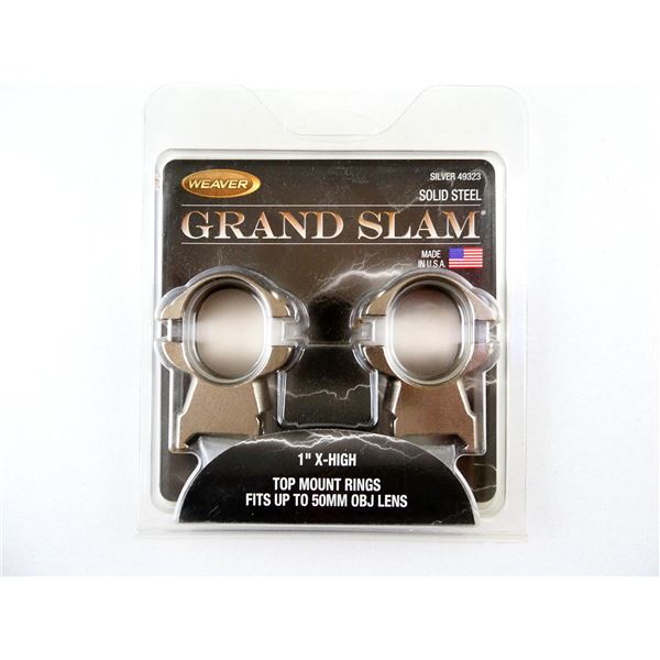 WEAVER GRAND SLAM 1" EXTRA HIGH SCOPE RINGS