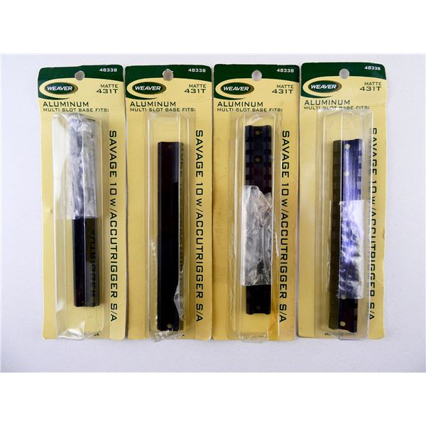 WEAVER SAVAGE 10 S/A RAIL MOUNTS LOT