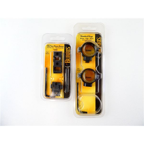 BURRIS RINGS AND BASE MOUNT LOT