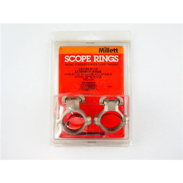 MILLETT SCOPE RINGS WEAVER STYL MEDIUM 30MM