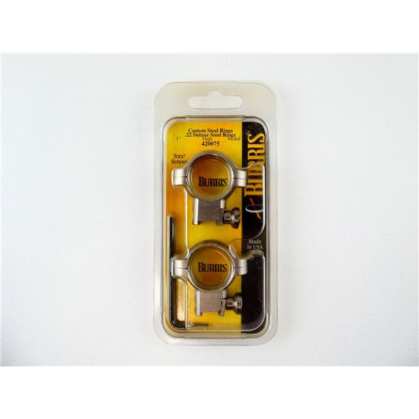 BURRIS 1" HIGH .22 DELUXE STEEL RINGS