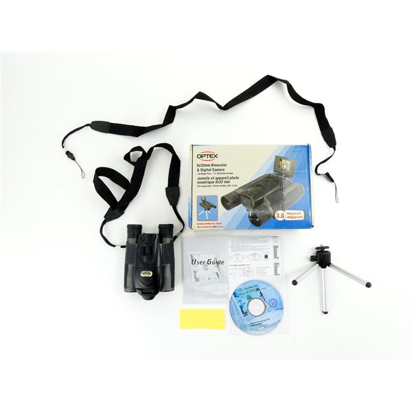 OPTEX 8X32MM BINOCULAR & DIGITAL CAMERA