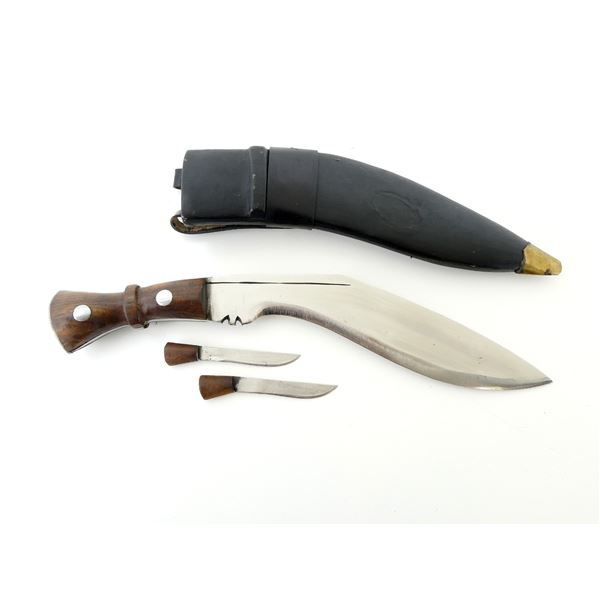 INDIA KUKRI GURKHA KNIFE SET WITH SHEATH