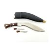 Image 1 : INDIA KUKRI GURKHA KNIFE SET WITH SHEATH