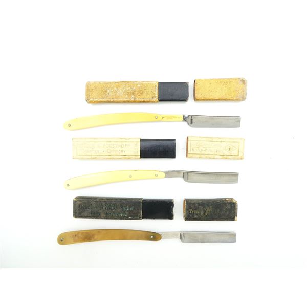 GIESEN & FORSTHOFF, GRIFFON, A.BOKER & CO STRAIGHT RAZOR LOT