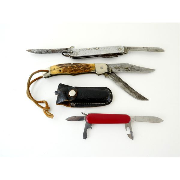 ASSORTED ANTIQUE FOLDING KNIFE LOT