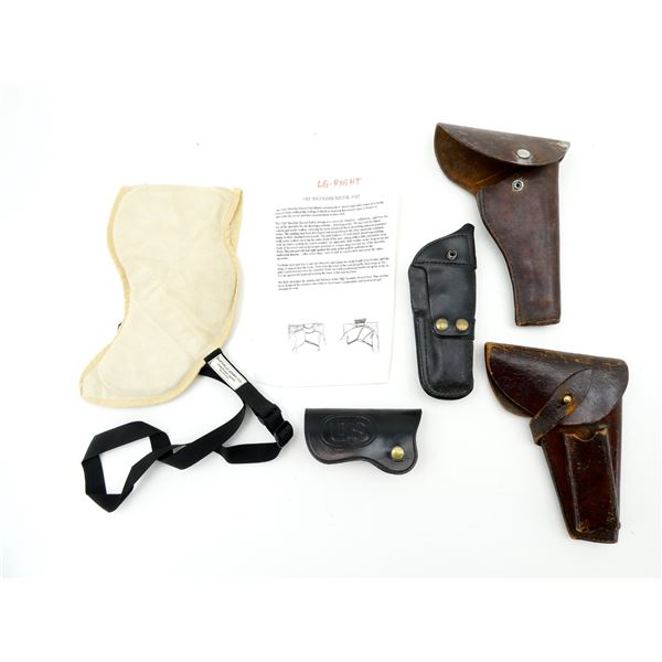 ASSORTED HOLSTERS & RECOIL PAD LOT