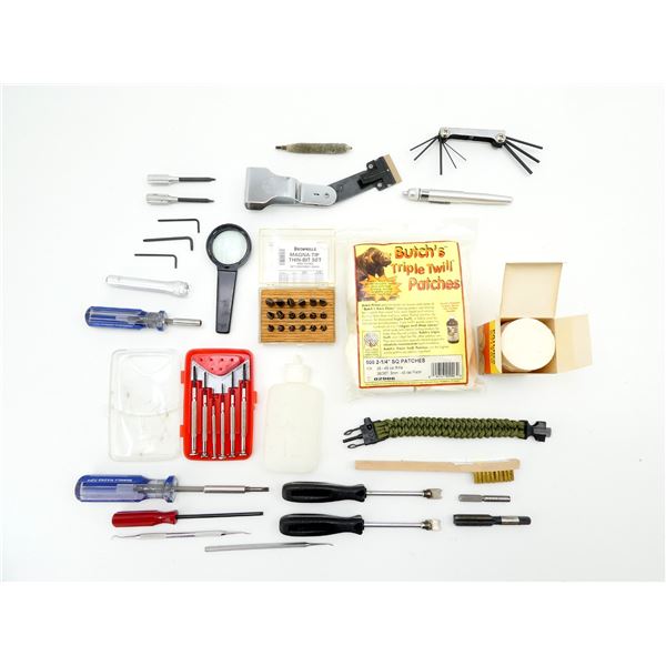 ASSORTED CLEANING SUPPLIES & TOOLS ETC. LOT