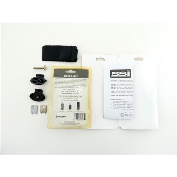 LASER BORE SIGHTER, LIGHT & TRIGGER LOCK LOT