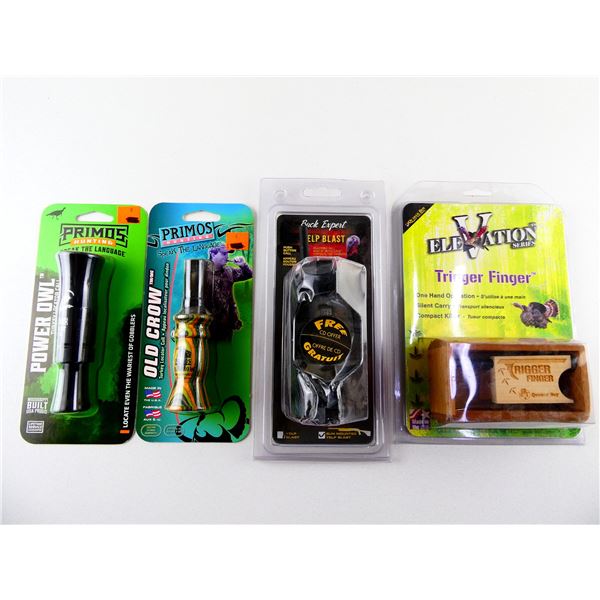 ASSORTED TURKEY, CROW, OWL CALL LOT